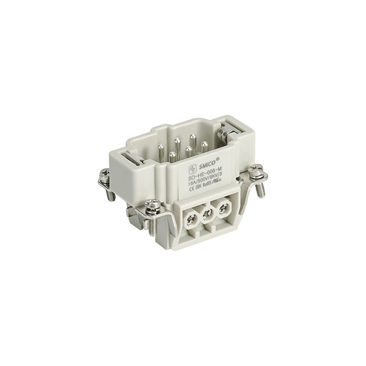 Heavy Duty Connector 09330062601 screw 6pin male insert - China 