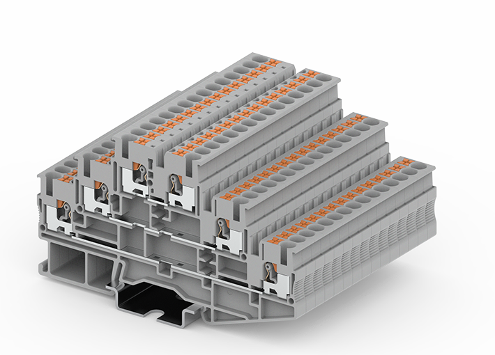 Factory waterproof plastic din rail electric terminal block