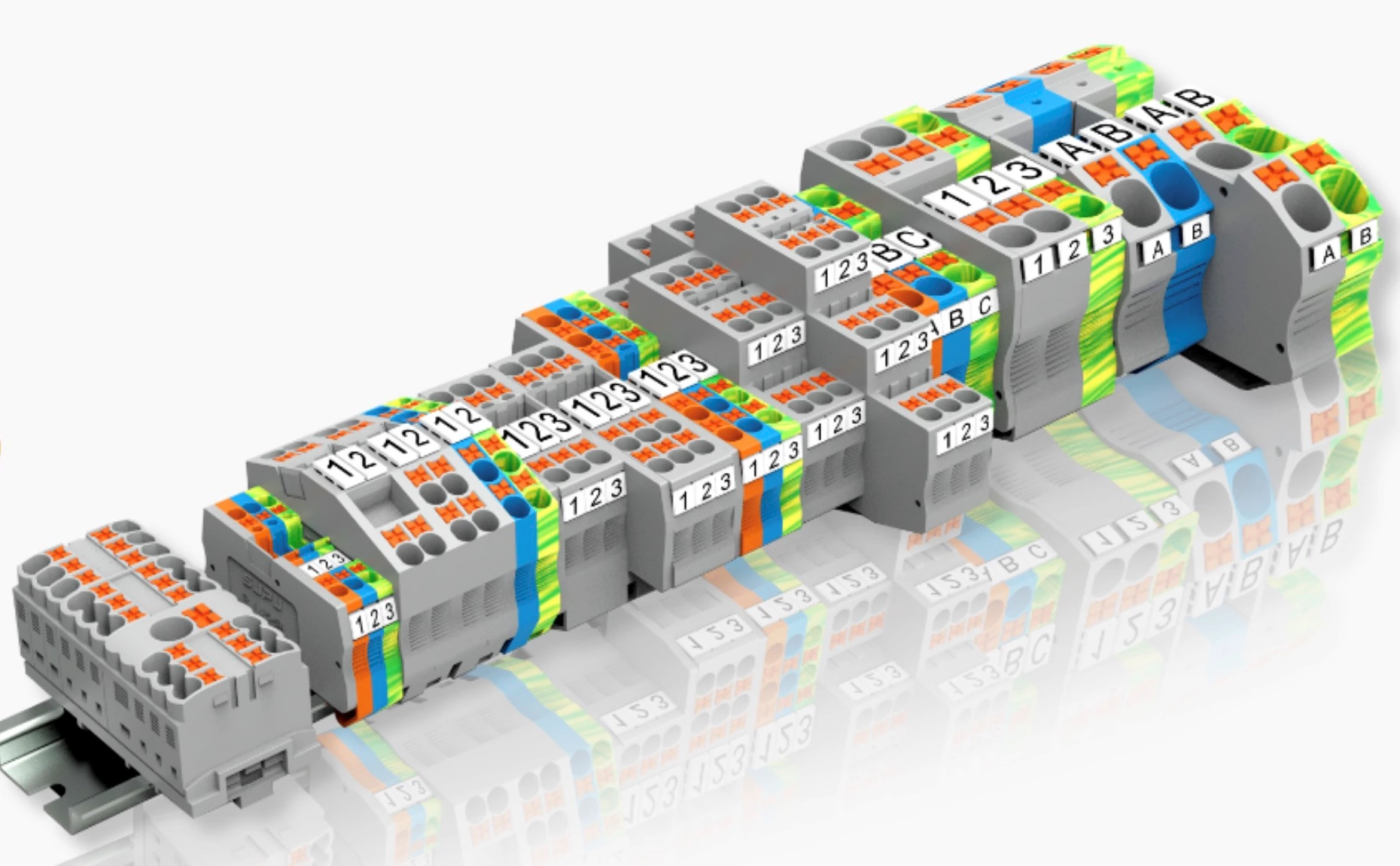 PT terminal block, push-in terminal block for quick connection