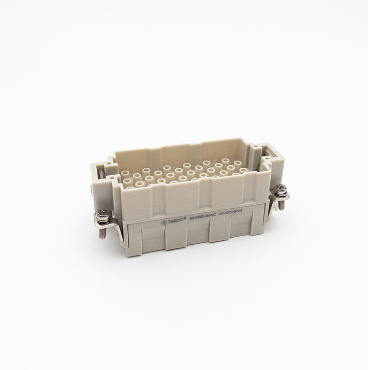 Heavy duty rectangular connectors HEEE-048 Pins male inserts connector