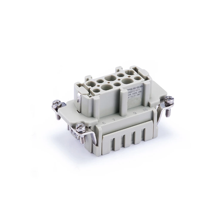 HE-010-FC 16A 500V Rectangular Connector  09330102702 Crimp terminal 10pin female insert