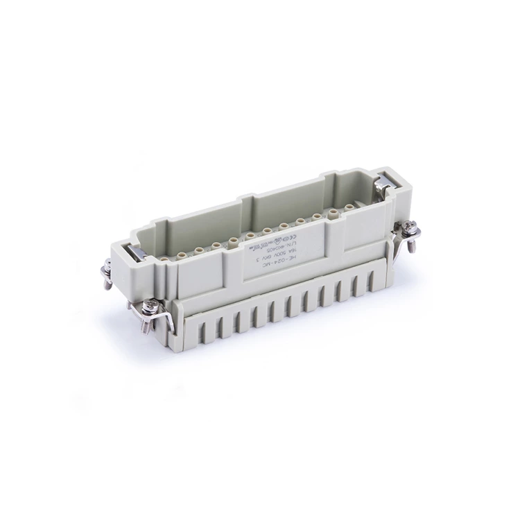 HE 024 MC Heavy Duty Rectangular Connectors 24 pin male inserts 09330242602