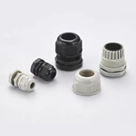 Plastic Nylon Cable Gland Metric Thread Type Waterproof Black and white Color