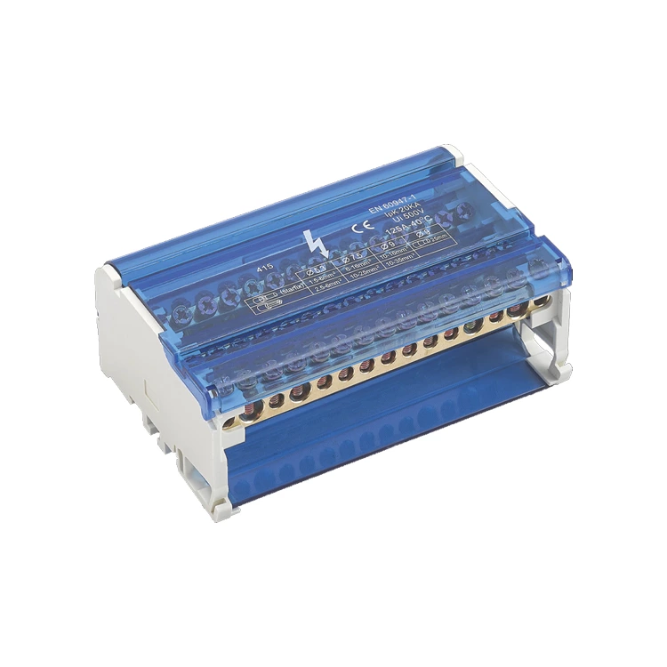 UKK 415/125 10pole 14pole high current Din rail copper terminal block distribution box