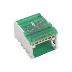 UKK407/125 125A 500V  4 way din rail terminal Copper Bar PA power distributors blocks Cable Box