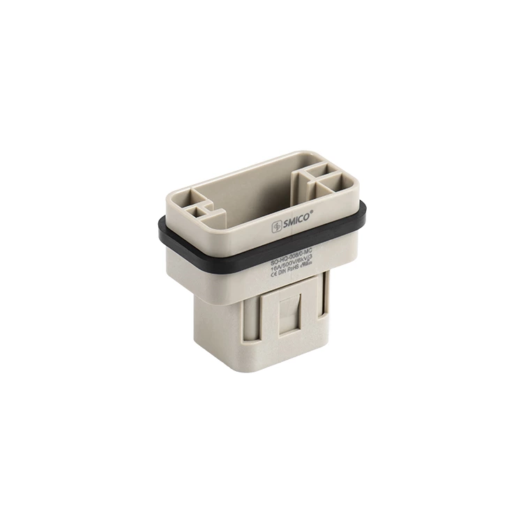 16A HQ series Rectangular connector HQ-008/0-MC heavy duty connectors 8 pins 09120083001