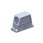 Heavy duty connector IP68/IP69K waterproof Hood Housing SO-HC24B-SKH-2S-M32 Side Entry High Construction