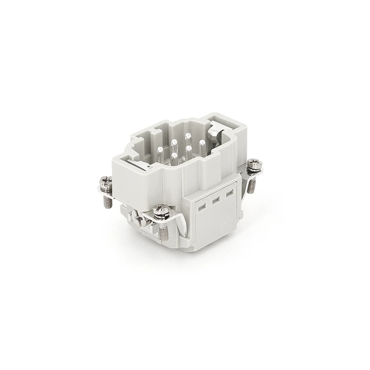 Heavy Duty Connector 6pin 16A Quick Cage-Clamp Push in HE-006-MS rectangular connector 09330062616
