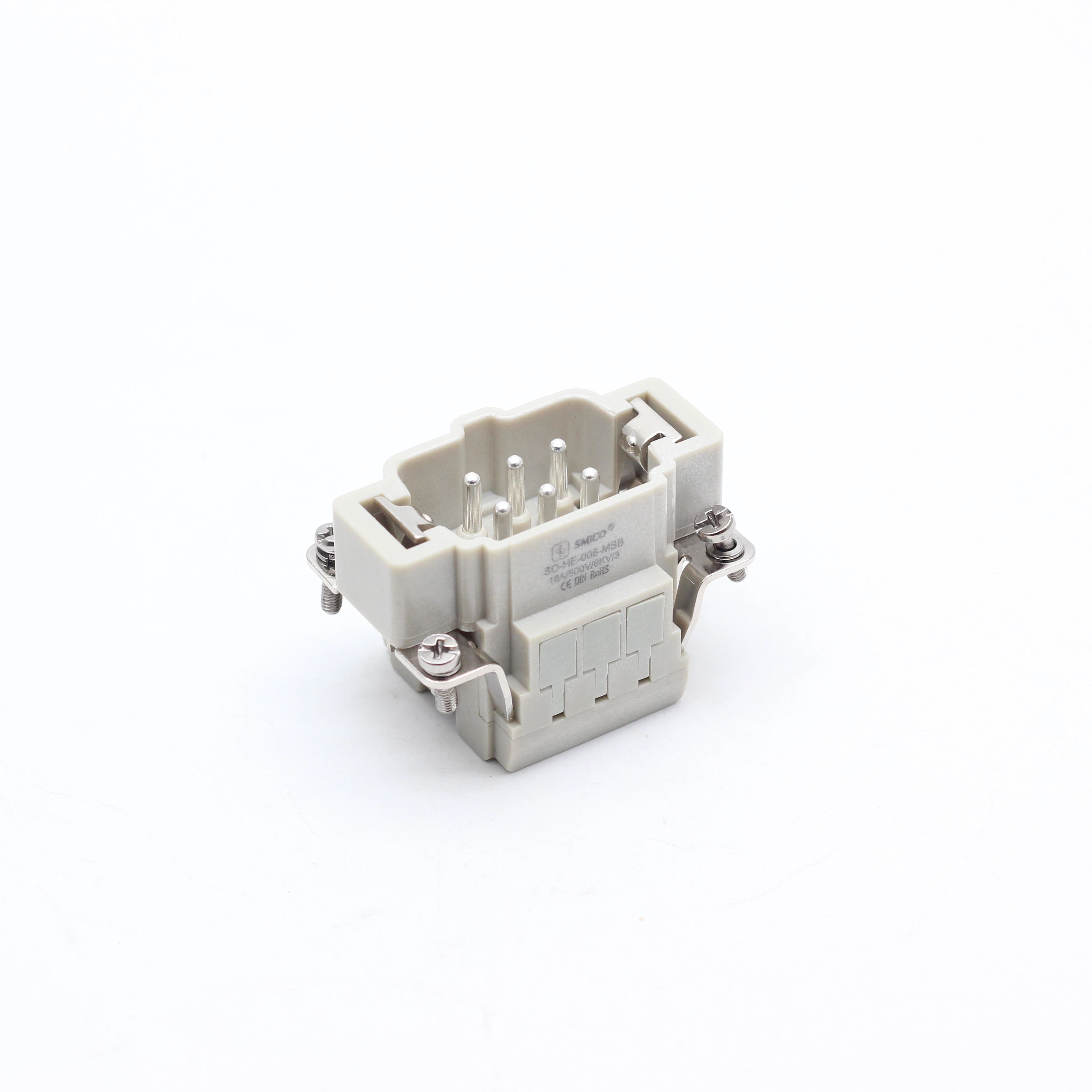 Heavy Duty Connector  6pin 16A Spring terminal HE-006-MSB rectangular connector
