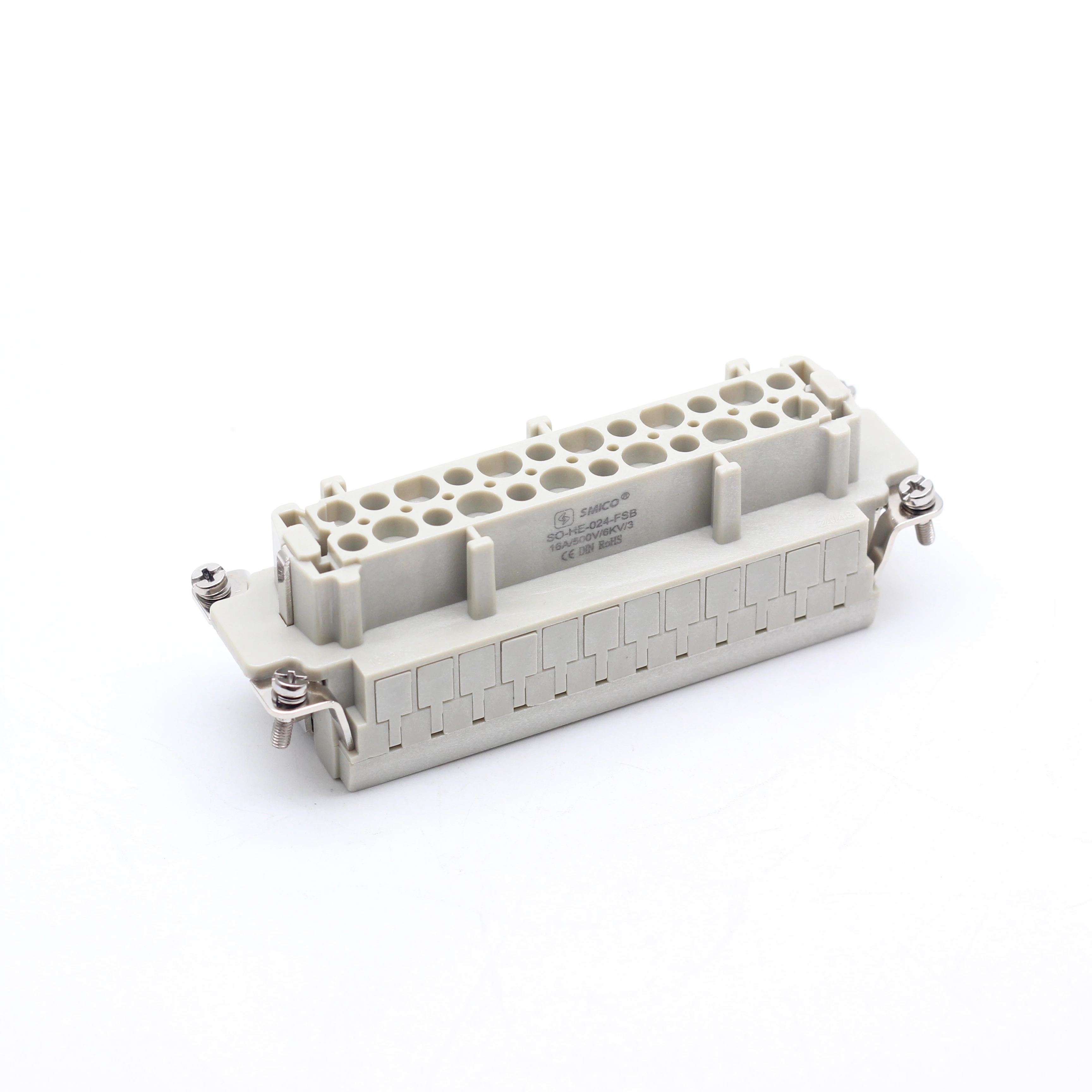 24 Pin Heavy Duty Connectors female Insert Spring terminal  connector HE-024-FSB