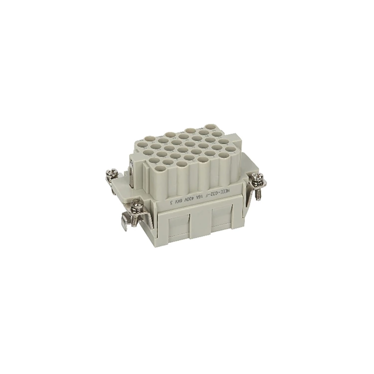 Heavy duty rectangular connectors HEEE-032-FC Pins female inserts connector