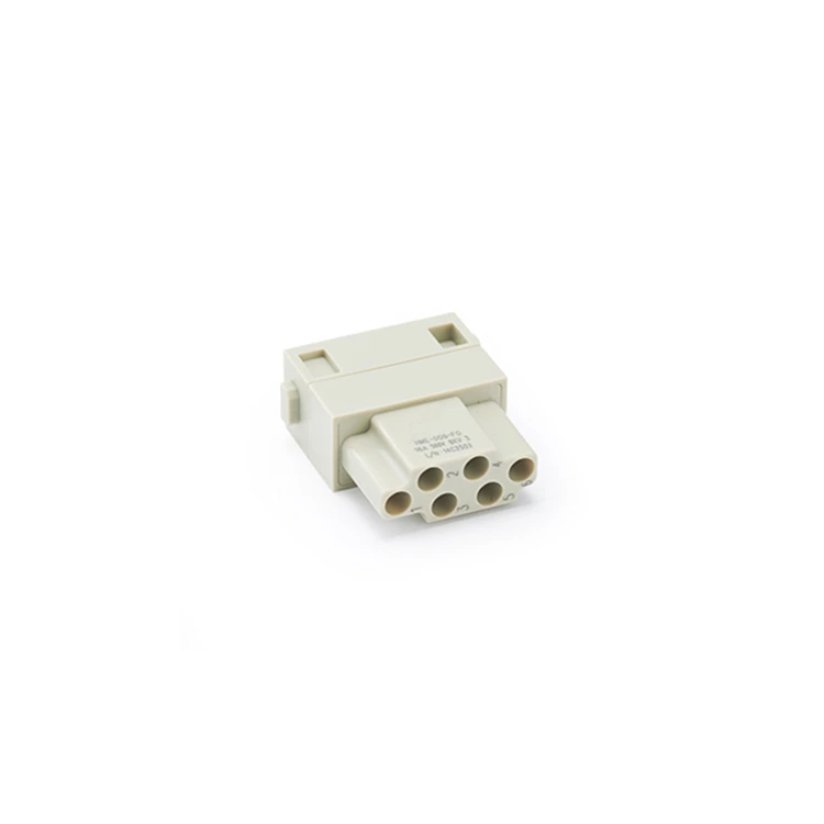 HME-006-FQ Modular 6 Pin Heavy Duty Electrical Connector quich push in terminal 09140062733